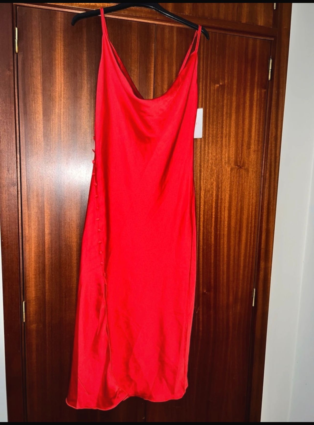 vestido acetinado vermelho 2