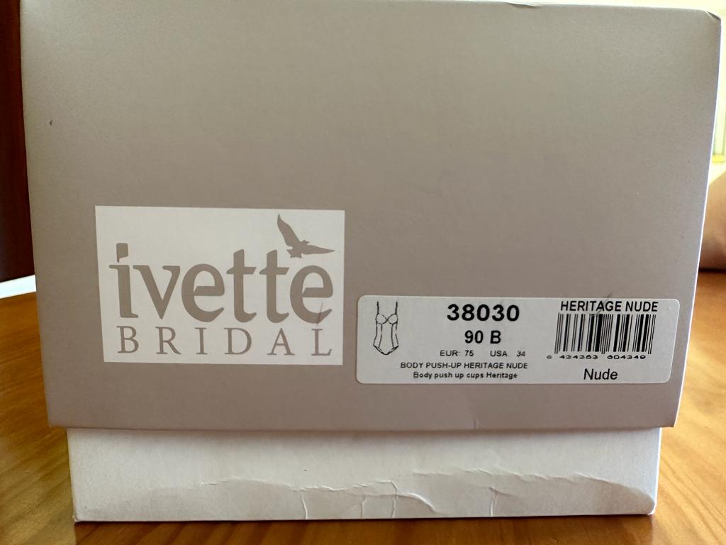 Body Ivette Bridal costas descobertas com copas push-up em natural 90B NOVO 3