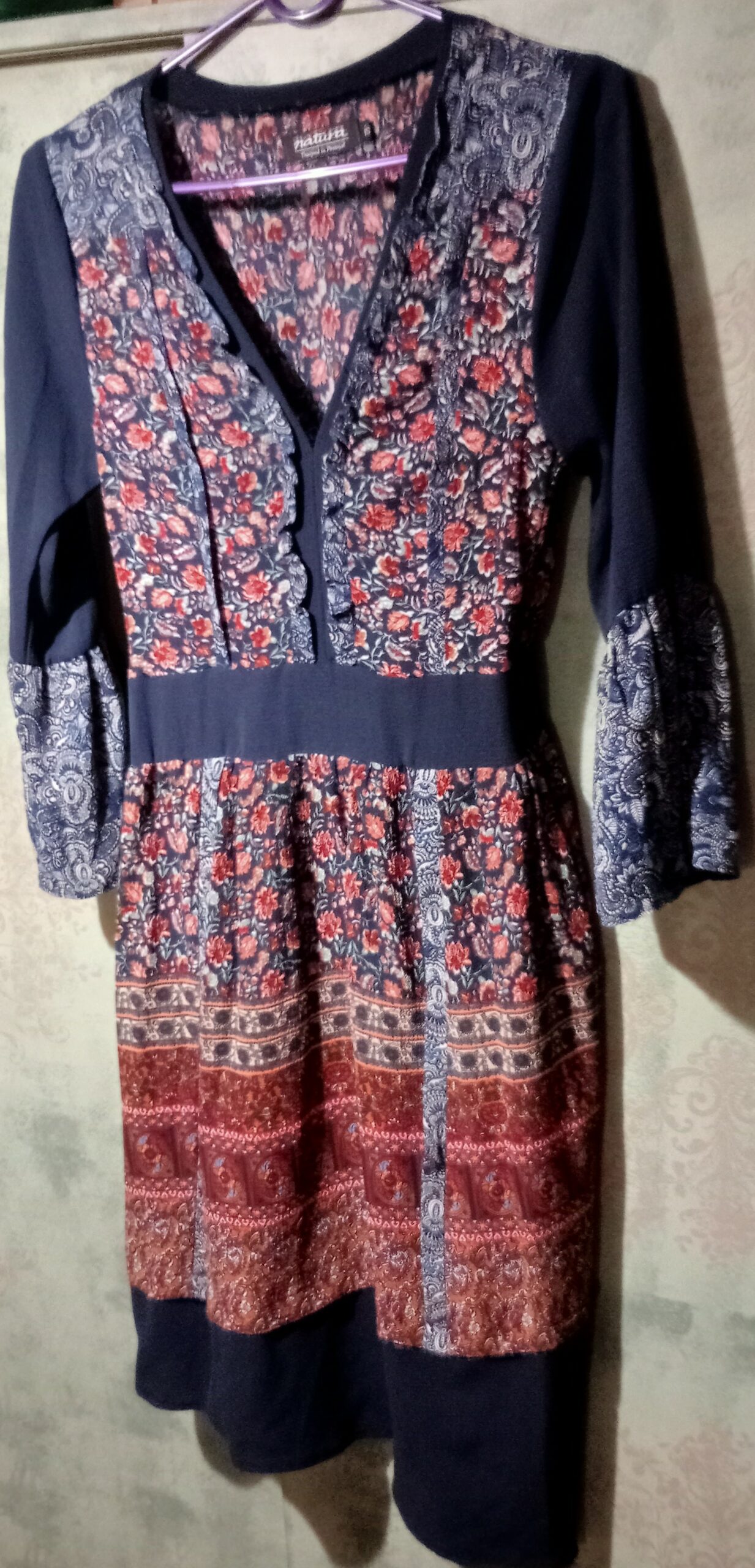 Vestido midi Vintage Natura 1